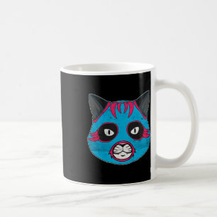 Caneca De Café Lucha Libre Cat Veste Luchador Luta Máscara