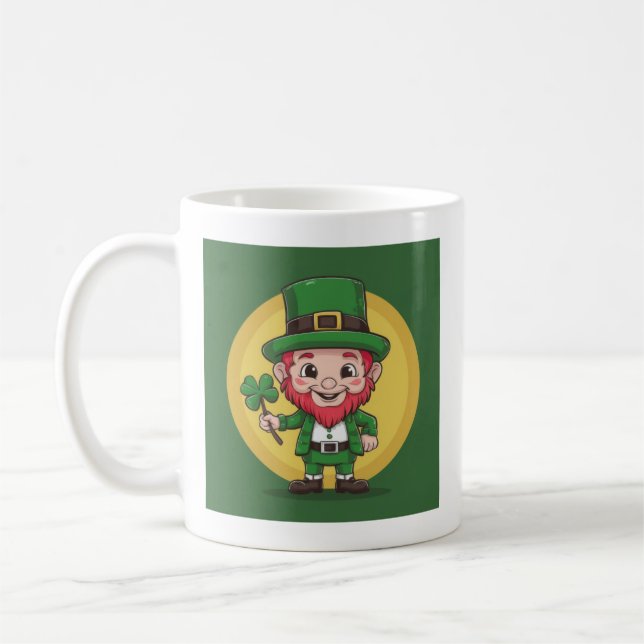 Caneca De Café Lucky Leprechaun and Clover (Esquerda)