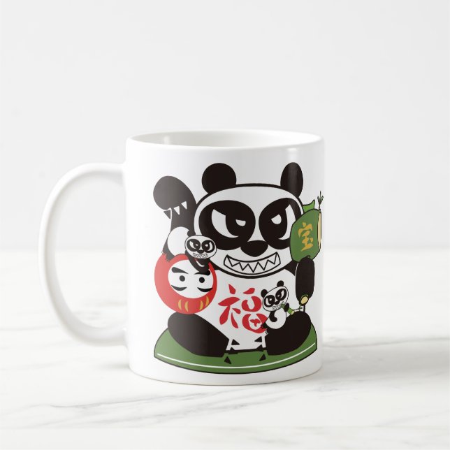 Caneca De Café Lucky Panda Deus (Esquerda)