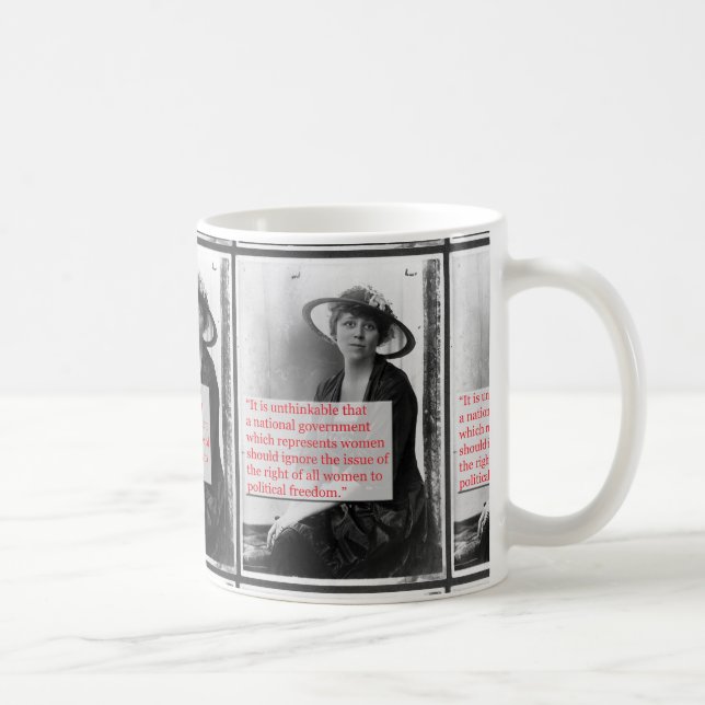 Caneca De Café Lucy queima o Suffragist (Direita)