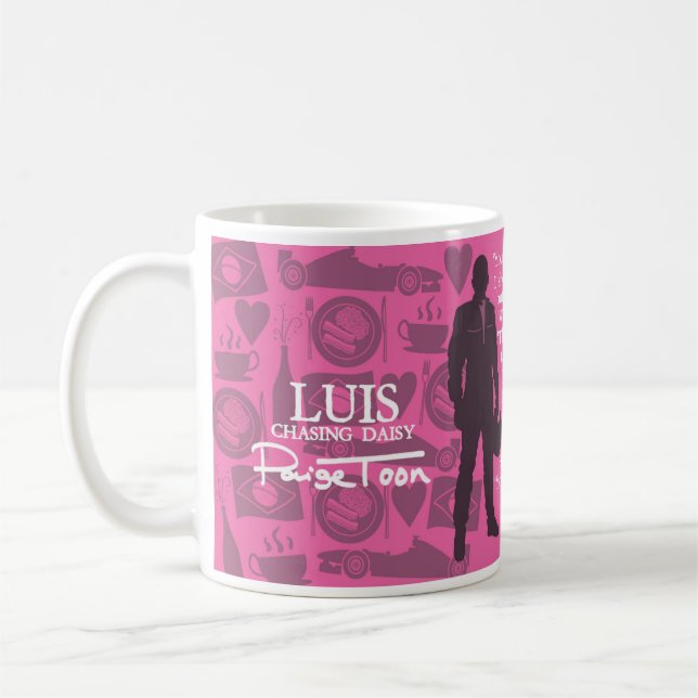Caneca De Café Luis - "Perseguindo a margarida" cita mug (Esquerda)