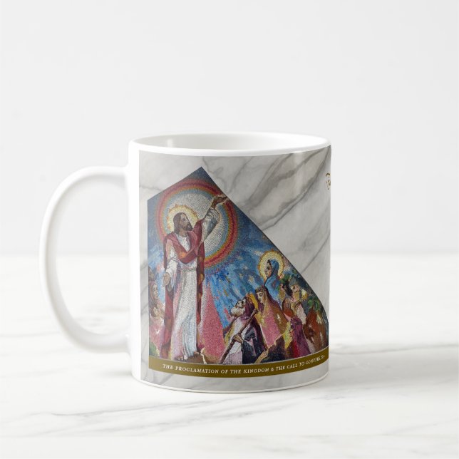 Caneca De Café Luminous Rosary Mysteries Item #3: Proclamation (Esquerda)