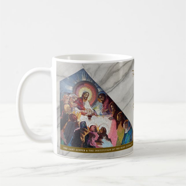 Caneca De Café Luminous Rosary Mysteries Item #5: Last Supper (Esquerda)