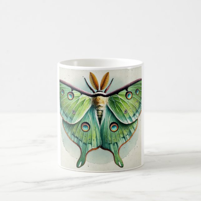 Caneca De Café Luna Moth Actias luna 210824IREF215 - Watercolor (Centro)