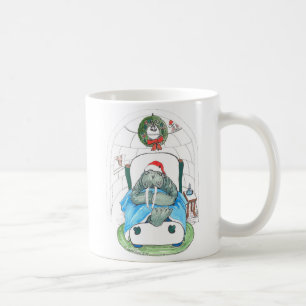 Caneca de café lunática dos animais selvagens de