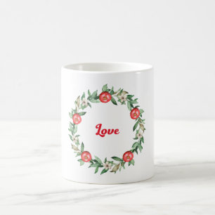 Caneca De Café Lúpulo branco com coroa cor-de-rosa