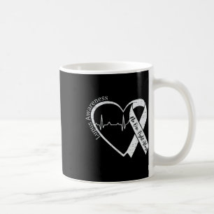 Caneca De Café Lupus Awarying Warrior Roxo Ribbon Autoimune D