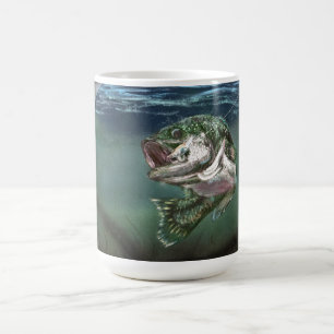 Caneca De Café Lured In Largemouth Bass