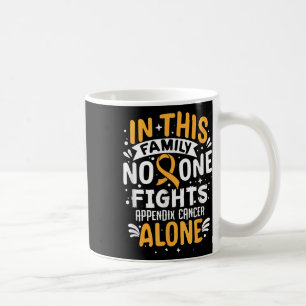 Caneca De Café Luta - Aptidão à Consciência do Cancer no Apêndice