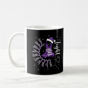 Caneca De Café Luta Contra a Epilepsia Roxa Sensibilização Santa