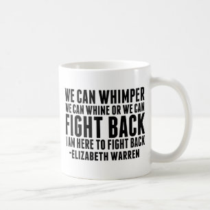 Caneca De Café Luta Contra Elizabeth Warren Citação Feminista