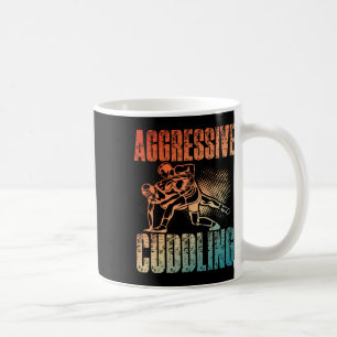 Caneca De Café Luta De Corte Agressiva - Luz De Vintagem Retroati