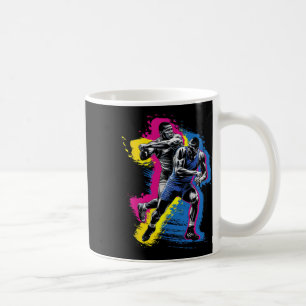 Caneca De Café Lutador Colorido para Homens Mulheres Crianças Wre