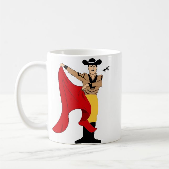 Caneca De Café Lutador de Bull (Esquerda)