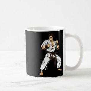Caneca De Café Lutador de Karate Kyokushin - Artes Marciais Japon