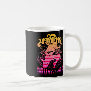 Caneca De Café Lutador de Muay Thai Vintage Tailândia Boxe Tailan
