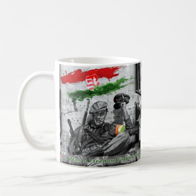 Caneca De Café Lutador húngaro 1956% pipe% Szabadságharcos da (Esquerda)