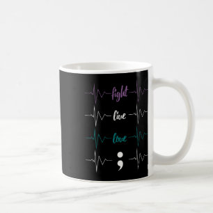 Caneca De Café Lutar Ao Vivo Com Amor, Suicídio Suicida-Se Em Awa