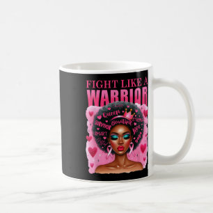 Caneca De Café Lutar Como Um Cancer De Guerra Preto