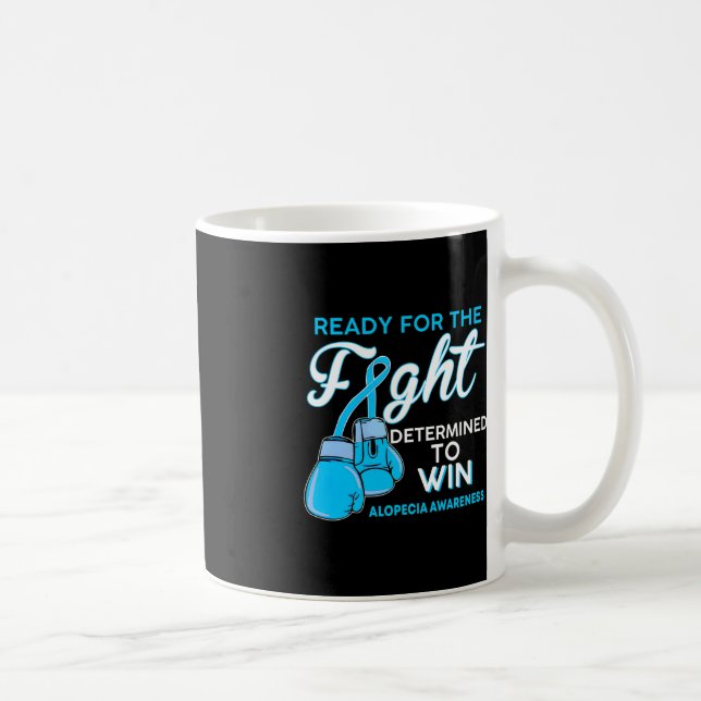 Caneca De Café Lutar contra a consciência azul borboleta azul (Direita)