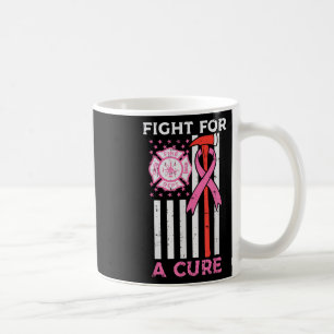 Caneca De Café Lutar Por Um Bombeiro Cura Cancer Da Mama Da Bande