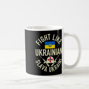 Caneca De Café Lute Como Ucraniano Apoie a Ucrânia Eu Estou Com