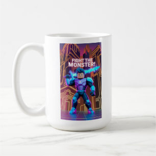 Caneca De Café Lute contra o monstro 