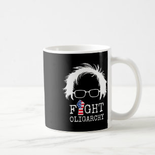 Caneca De Café Lute Contra Oligarquia Sanders E Aoc Liberdade Nós