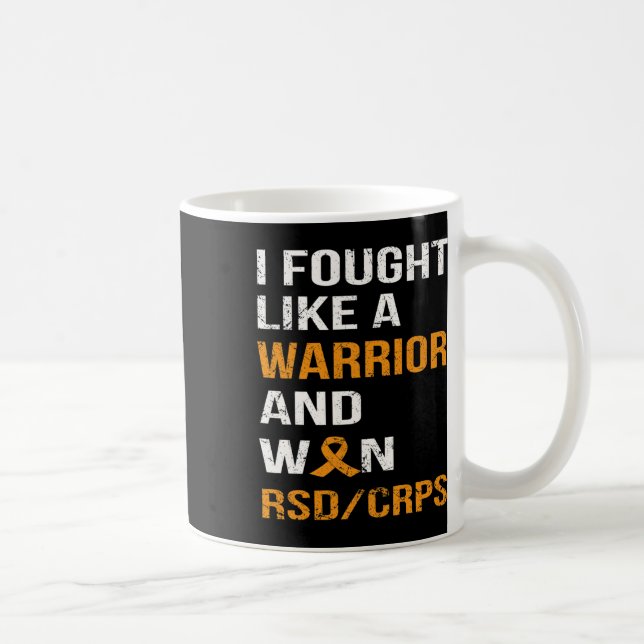 Caneca De Café Lutei Como Um Guerreiro E Ganhei Rsd - Crps (Direita)