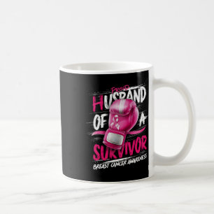 Caneca De Café Luvas De Boxas Orgulhosas Marido De Sobrevivente C