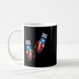 Caneca De Café Luvas de Boxe Bandeira Americana Usa Ginásio Boxer