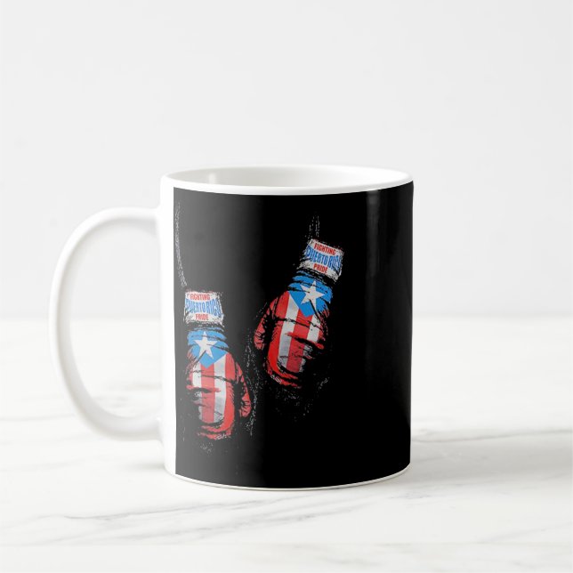 Caneca De Café Luvas de Boxe Bandeira Americana Usa Ginásio Boxer (Esquerda)