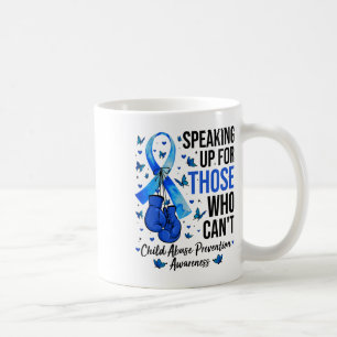 Caneca De Café Luvas de Boxe Conscientização Prevenção de Abuso I