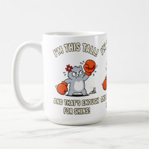 Caneca De Café Luvas de Boxe de Gato Baixo Gatinho Engraçado