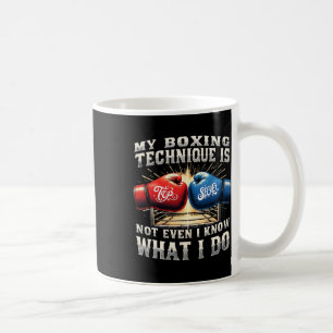 Caneca De Café Luvas de Boxing - Citação Engraçada de Gym - Retro