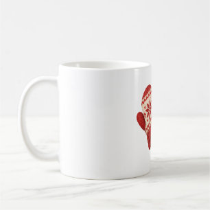 Caneca De Café Luvas de Tricô e Pinhas