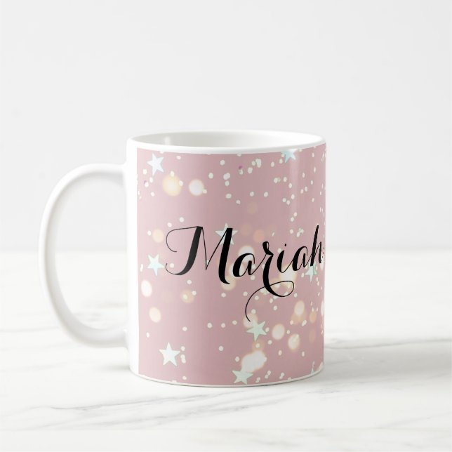 Caneca De Café luxe modern romantinc girl (Esquerda)