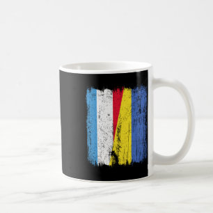 Caneca De Café Luxemburgo Ucrânia Meia Bandeira Luxemburguês Ucra