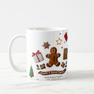 Caneca De Café Luxo Rústico Natal Tempo em Família Biscoito de Ge