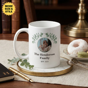 Caneca De Café Luxo Silencioso Foto da Família Estabelecida em Ve