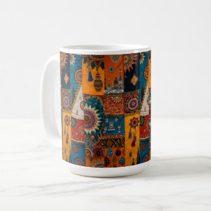 Caneca De Café Luxo Sofisticado Africano Asiático Caribenho