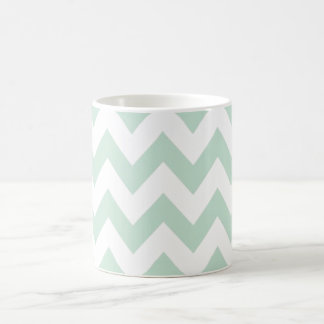 Caneca De Café Luz - Chevron verde