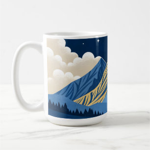 Caneca De Café Luz da Lua na Montanha