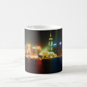 Caneca De Café Luz de Natal em Hong Kong