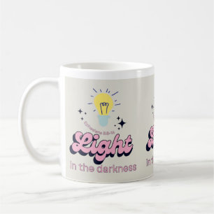 Caneca De Café Luz na Escuridão/Mug/Fé/Cristão/Mug