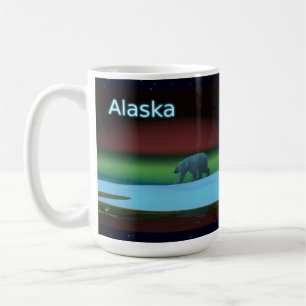 Caneca De Café Luz Polar Urso