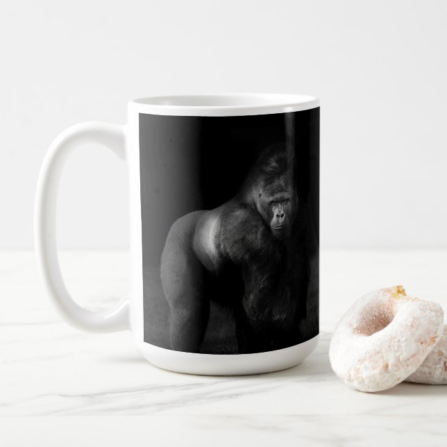 Caneca De Café Luz sobre a Força – Gorila Silverback (Com Donut)