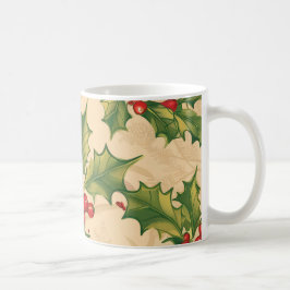 Caneca De Café Luz Verde charmosa sai com berries vermelhos