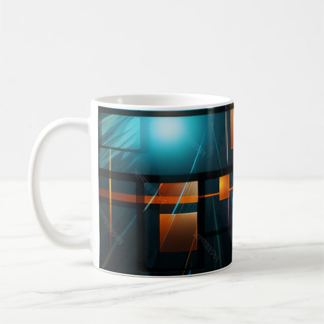 Caneca De Café Luzes da Cidade à Meia-Noite (Esquerda)