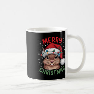 Caneca De Café Luzes de árvore de Natal de esquilo Suéter de Nata